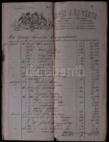 1849 Budapest V. Árvay J. selyemárus fejléces számla