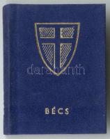 Minikönyv: Harsányi László: Bécs, 1987, Ságvári nyomda, városképek, versek, plüss kötésben