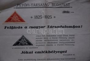 1925 Jókai emlékbélyeg propaganda nyomtatványa
