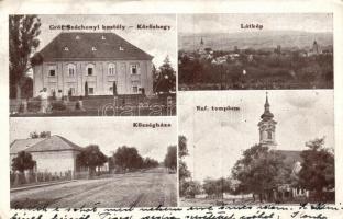 Kőröshegy Széchenyi kastély, református templom, községháza