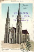 Budapest VII. Erzsébetvárosi templom, arany díszítés (kis szakadás / small tear)