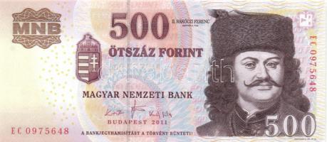 2007. 500Ft "EA" (2x) egymás utáni sorszámmal + 2007. 500Ft "EC" T:I