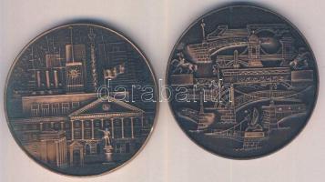 Szovjetunió ~1980. "Leningrád" Br emlékérem (2x) klf (74mm) T:1-
Soviet Union ~1980. &quot...