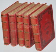 Vas Gereben regényei, 5 kötet a sorozatból. Bp., 1886-1887, Méhner Vilmos kiadása. Kiadói dombornyomott egészvászon kötésben, kissé megkopott, de jó állapotban