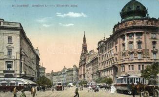 Budapest VII. Erzsébet körút villamosokkal