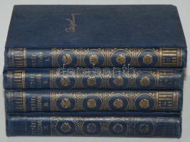 Petőfi Sándor munkái I-IV. (Élő Könyvek - Magyar Klasszikusok) Bp., é.n., Franklin-Társulat. Kiadói, aranyozott egészvászon kötésben