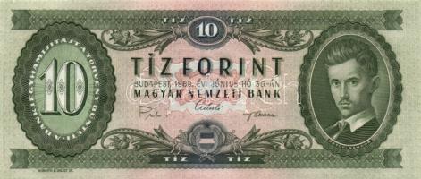 1969. 10Ft (3x) egymás utáni sorszámmal! T:I