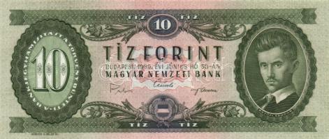 1969. 10Ft (6x) egymás utáni sorszámmal! T:I