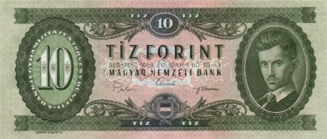 1969. 10Ft (6x) egymás utáni sorszámmal! T:I