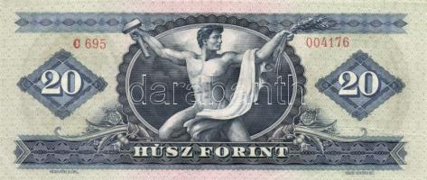 1969. 20Ft (3x) egymás utáni sorszámmal! T:I