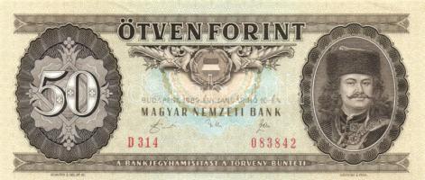 1989. 50Ft (3x) egymás utáni sorszámmal T:I