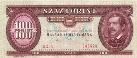 1989. 100Ft (3x) egymás utáni sorszámmal T:I