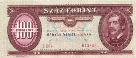 1989. 100Ft (3x) egymás utáni sorszámmal T:I