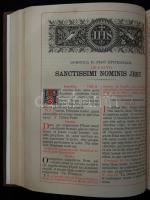 Missale Romanum ex decreto sacrosancti concilii tridentini. Regensburg, 1896. Félbőr kötésben újrakö...