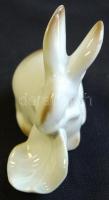 Zsolnay porcelán nyuszi, hibátlan/ Zsolnay chinaware figure 7 cm