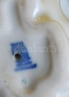 Zsolnay porcelán nyuszi, hibátlan/ Zsolnay chinaware figure 7 cm