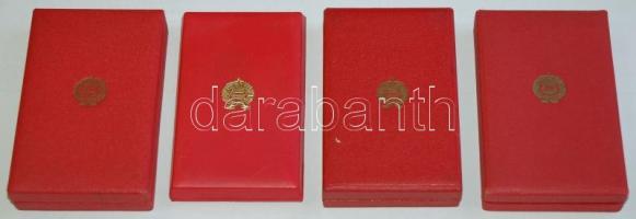 ~1960-70. "A Haza Szolgálatáért" arany (2x) és ezüst fokozata dísztokban + "Szolgálat...