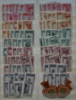 175 db osztrák levélzáró a monarchia idejéből, berakólapon