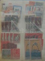 175 db osztrák levélzáró a monarchia idejéből, berakólapon