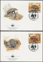 WWF: Animals set on 4 FDC WWF: Állatok sor 4 db FDC-n