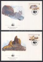 WWF: Amerikai tapír sor 4 db FDC-n WWF: American tapir set 4 pieces on FDC