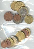 Görögország/Spanyolország 1999-2002. 1c-2€ euro forgalmi sorok, összesen 16db érme T:1,2
G...