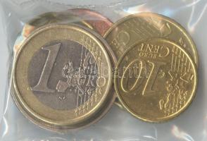 Finnország 1999-2002. 1c-2 euro forgalmi sor T:1,2 Finland 1999-2002. 1 cent - 2 Euro coin set C:Unc,XF