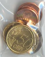 Ciprus 2008. 1c-2€ euro forgalmi sor T:1 Cyprus 2008. 1 cent - 2 Euro coin set C:Unc