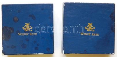 2 db Wendy Reed Designed képkeret, Swarovski üveggel és platinázott kerettel/
Photo frames platinum ...