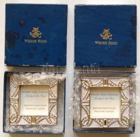 2 db Wendy Reed Designed képkeret, Swarovski üveggel és platinázott kerettel/
Photo frames platinum ...