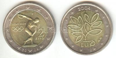 Finnország 2004. 2€ + Görögország 2004. 2€ "Nyári Olimpia" T:2
Finland...