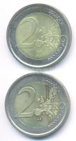Olaszország 2005R. 2€ "Európai Alkotmány" + 2006. 2€ "Téli olimpia" T:1- Italy 2005R. 2 Euro "Constitution Europe" + 2006. 2 Euro "Torino Olympic games" C:AU