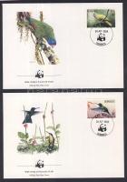 WWF: Birds set on FDC WWF: Madarak sor 4 db FDC-n