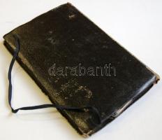 1915 I. világháborús tábori lovasfutár üzenetfelvevő tömbje. Komplett bőr mappa, borítékokkal, melye...