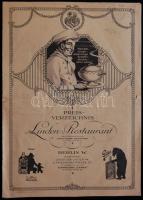 1925  Berlin Haller revue étlap és belefűzött műsorfüzet / Haller revue program booklet and menu