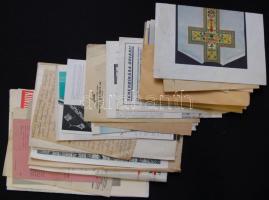 Nagy vegyes nyomtatvány és okmány tétel, kb 50 darab benne érdekességekkel. Érdemes megnézni