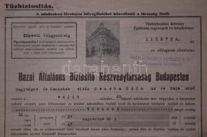 8 darab háború előtti biztosítási okmány