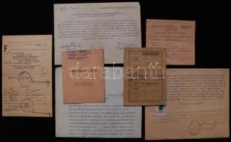 II. világháború 6 db katonai okmány