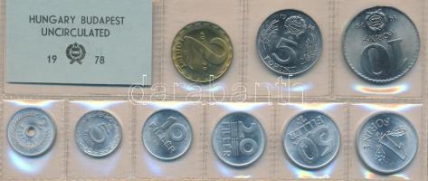 1978. 2f-10Ft 9db klf érmés forgalmi sor fóliatokban T:1