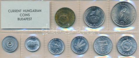 1973. 2f-10Ft 9db klf érmés forgalmi sor fóliatokban T:1