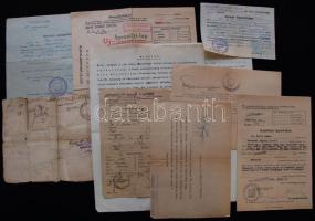 11 db háború előtti katonai igazolvány, okirat