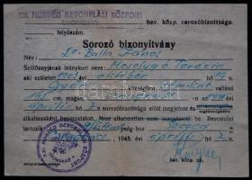 11 db háború előtti katonai igazolvány, okirat