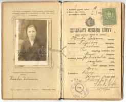 5 db érdekes nagyrészt háború előtti igazolvány MNB pénzbeszedő, hajós szakszervezet