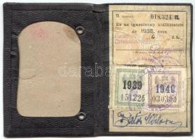 1930-as évek 3db vasúti igazolvány (az egyik fotóval)