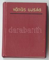 Minikönyv: Vörös újság, é.n., Zrinyi nyomda, sorszámozott