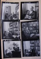 cca 1960 Tímár József színész és Darvas József író eredeti MTI sajtófotók és riportszöveg össz 30 fo...