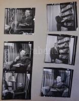 cca 1960 Tímár József színész és Darvas József író eredeti MTI sajtófotók és riportszöveg össz 30 fo...