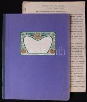 1945 Francia hadifogságba esett magyar katona visszaemlékezései 15 géppel írt oldal