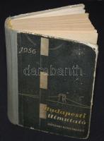 1956 Budapesti útmutató közlekedési térképpel