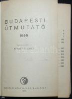 1956 Budapesti útmutató közlekedési térképpel